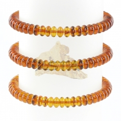 Genuine amber cognac bracelet